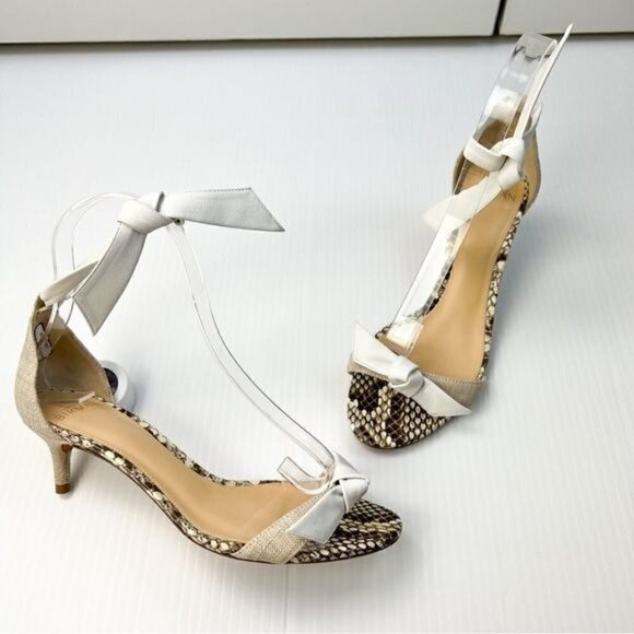 ALEXANDRE BIRMAN Sandals womens 6.5 Animal Print Leather Trim Embellishment - Picture 15 of 15